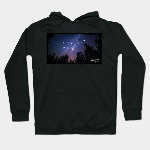 Zodiac Majesty Virgo Constellation Hoodie by ZodiacMajesty